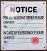Building Contact Information  Building Sign Building Contact Information  Building Sign