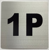Apartment number 1P Safety Sign