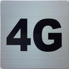 Apartment number 4G Sign