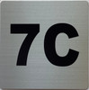 Apartment number 7C Sign
