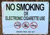 NO SMOKING OR ELECTRONIC CIGARETTE USE SMOKE FREE AIR ACT - NYC NO SMOKING  Safety Sign