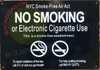 NYC Smoke Free ACT  for Establishment