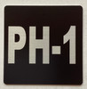 Apartment number PH-1 Sign