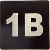 Apartment number 1B Sign