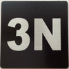 Apartment number 3N Safety Sign