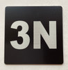 Apartment number 3N Fire Deparment Sign