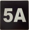 Apartment number 5A Sign