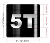 Signage Apartment number 5T
