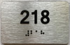 HOTEL ADA APARTMENT NUMBER 218 SIGN