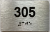 TACTILE HOTEL APARTMENT NUMBER 305 SIGN