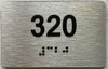 TACTILE HOTEL APARTMENT NUMBER 320 SIGN