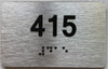TACTILE HOTEL APARTMENT NUMBER 415 SIGN