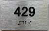 BRAILLE APARTMENT NUMBER 429 SIGN