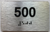 TACTILE HOTEL APARTMENT NUMBER 500 SIGN