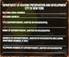 NYC HPD Serial Number SIGNAGE