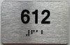 HOTEL ADA APARTMENT NUMBER 612 SIGN