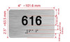 HOTEL DIRECTIONAL SIGN APARTMENT NUMBER 616