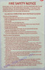 Door Fire Safety Notice -NON FIRE PROOF BUILDING Signage