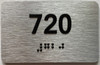 TACTILE HOTEL APARTMENT NUMBER 720 SIGN