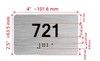 HOTEL DIRECTIONAL SIGN APARTMENT NUMBER 721