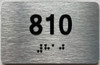 TACTILE HOTEL APARTMENT NUMBER 810 SIGN