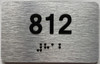 ADA APARTMENT NUMBER 812 SIGN