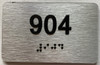 TACTILE HOTEL APARTMENT NUMBER 904 SIGN
