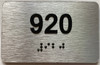 BRAILLE APARTMENT NUMBER 920 SIGN