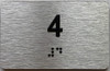 TACTILE HOTEL APARTMENT NUMBER 4 SIGN