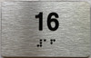 TACTILE HOTEL APARTMENT NUMBER 16 SIGN