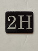 2H Floor Mailbox Number Compliance Sign