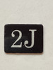 2J Floor Mailbox Number Compliance Sign