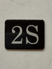 2S Floor Mailbox Number Compliance Sign