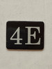 4E Floor Mailbox Number Compliance Sign