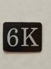6K Floor Mailbox Number Compliance Sign