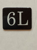 6L Floor Mailbox Number Compliance Sign