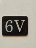 6V Floor Mailbox Number Compliance Sign
