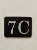 7C Floor Mailbox Number Compliance Sign