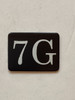 7G Floor Mailbox Number Compliance Sign