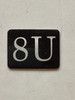 8U Floor Mailbox Number Compliance Sign