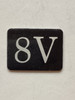 8V Floor Mailbox Number Compliance Sign