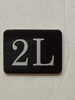 2L Floor Mailbox Number Compliance Sign