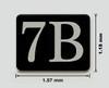 Mailbox Number Unit 7B