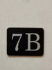 7B Floor Mailbox Number Compliance Sign