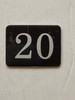 20th  Floor Mailbox Number Compliance Sign