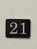 21st  Floor Mailbox Number Compliance Sign