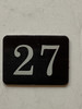 27th  Floor Mailbox Number Compliance Sign