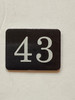43rd  Floor Mailbox Number Compliance Sign