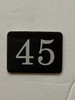 45th  Floor Mailbox Number Compliance Sign