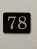 78th  Floor Mailbox Number Compliance Sign